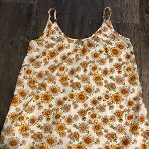 Sunflower shirt dress